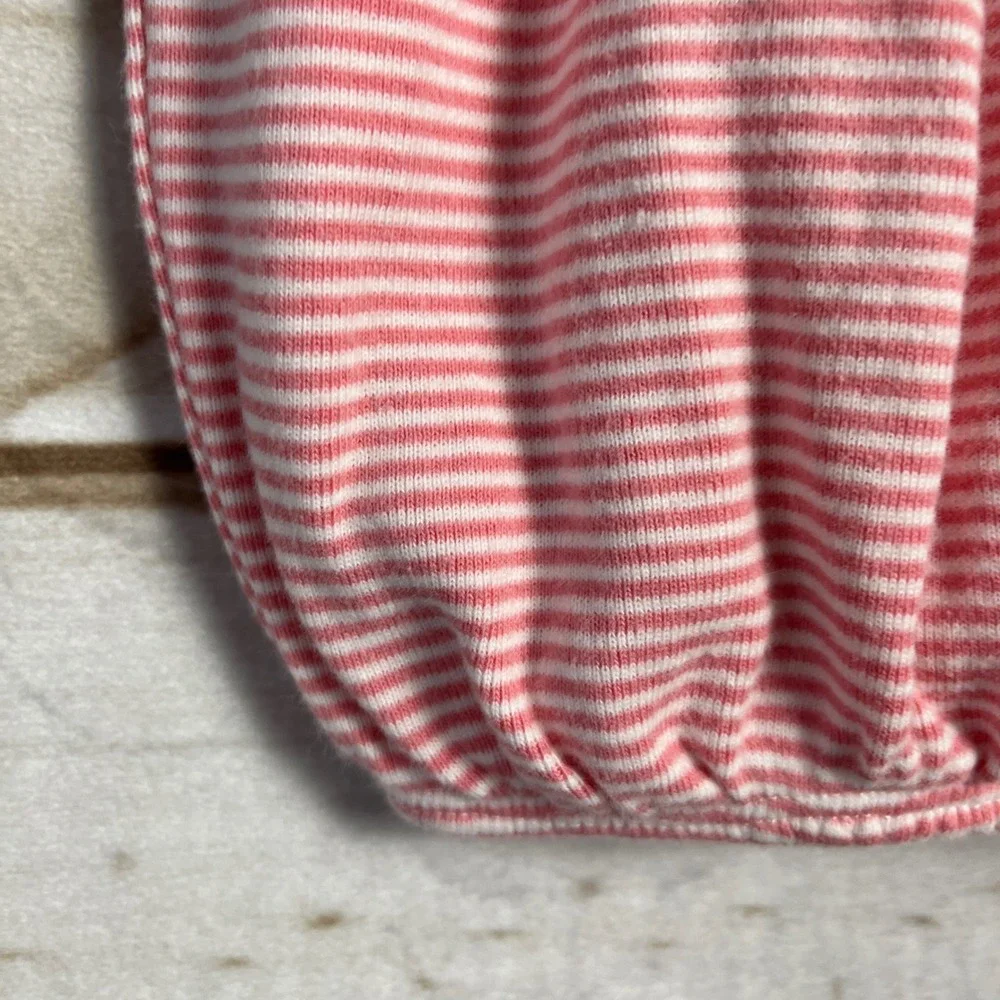 Ralph Lauren Baby Girls Pink White‎ Striped Sleep Sack Gown 3M